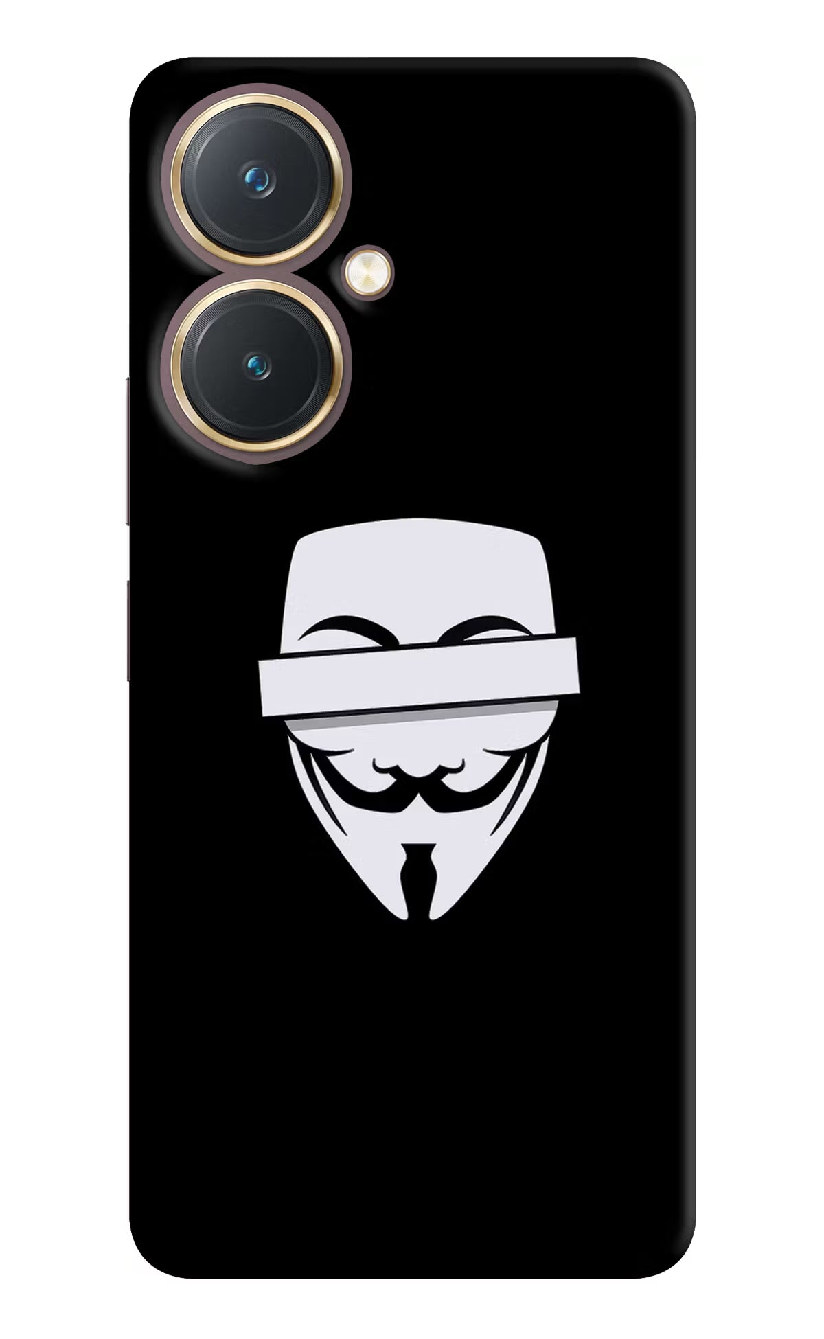 Anonymous Face Vivo Y27 Hard Case Back Cover by Casekaro