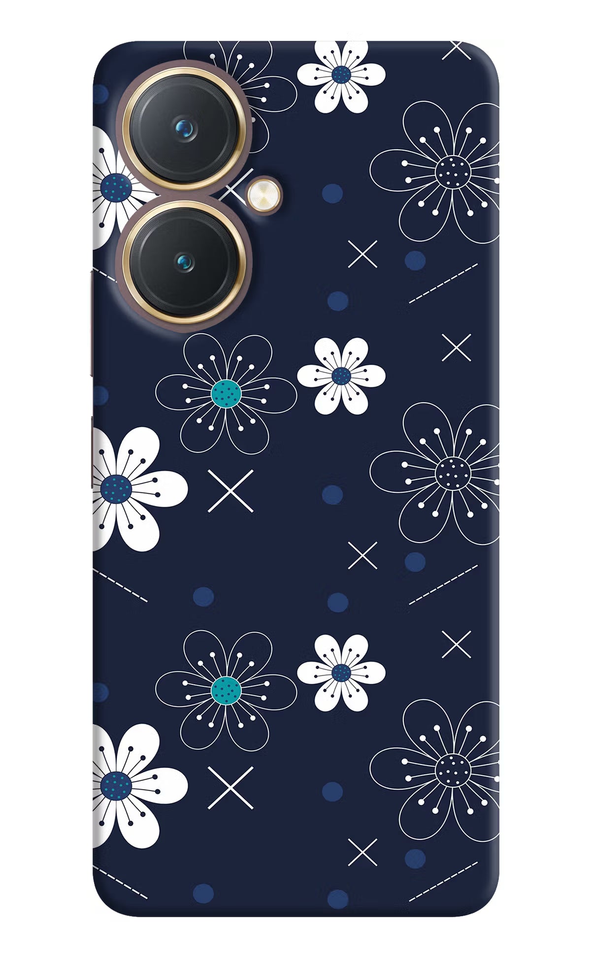 Flowers Vivo Y27 Hard Case Back Cover by Casekaro