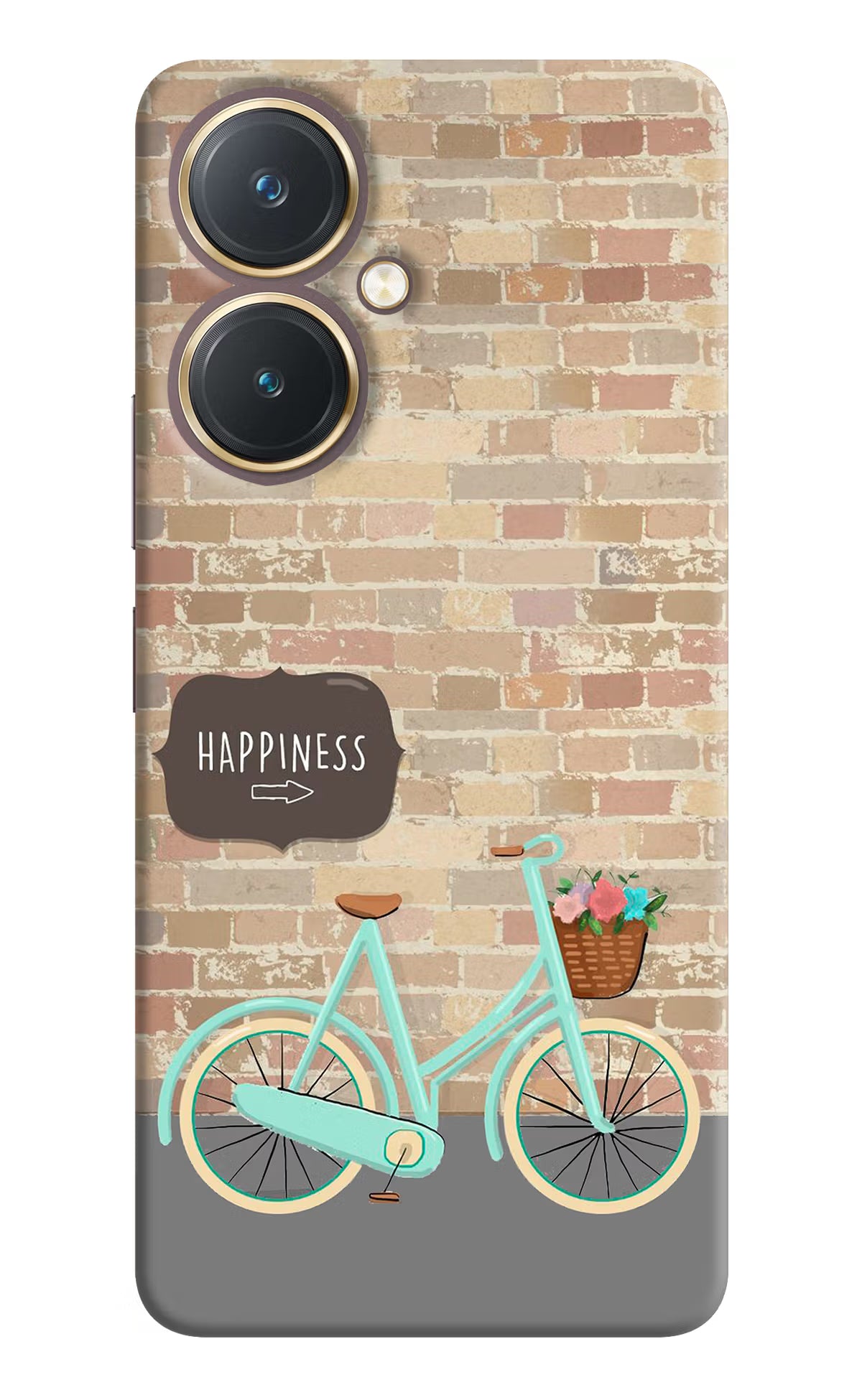 Happiness Artwork Vivo Y27 Hard Case Back Cover by Casekaro