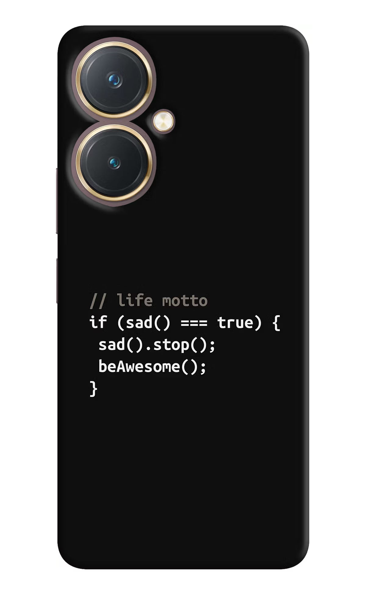 Life Motto Code Vivo Y27 Hard Case Back Cover by Casekaro