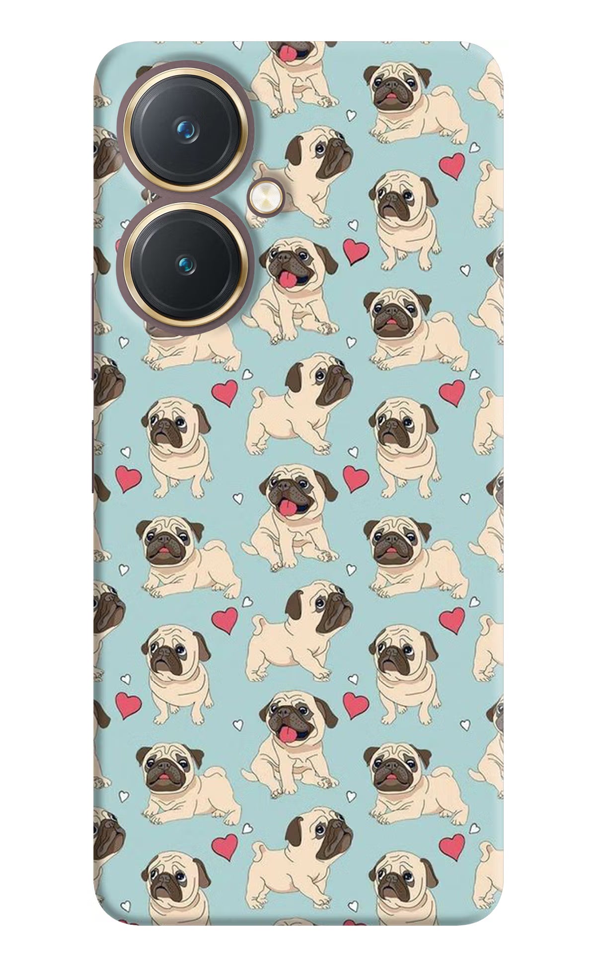 Pug Dog Vivo Y27 Hard Case Back Cover by Casekaro