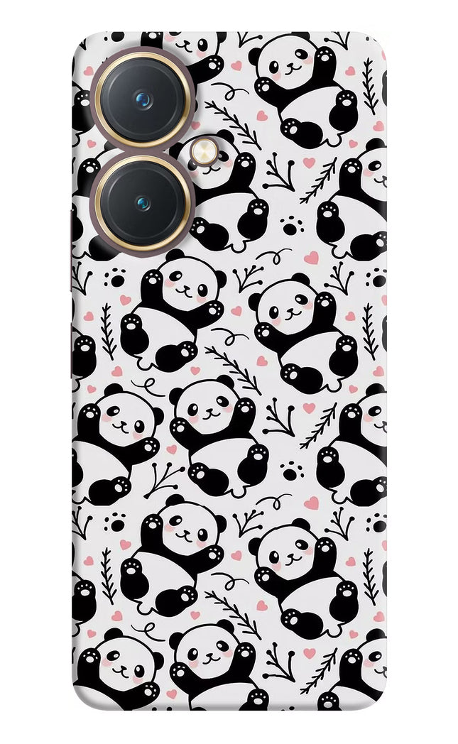 Cute Panda Vivo Y27 Hard Case Back Cover by Casekaro