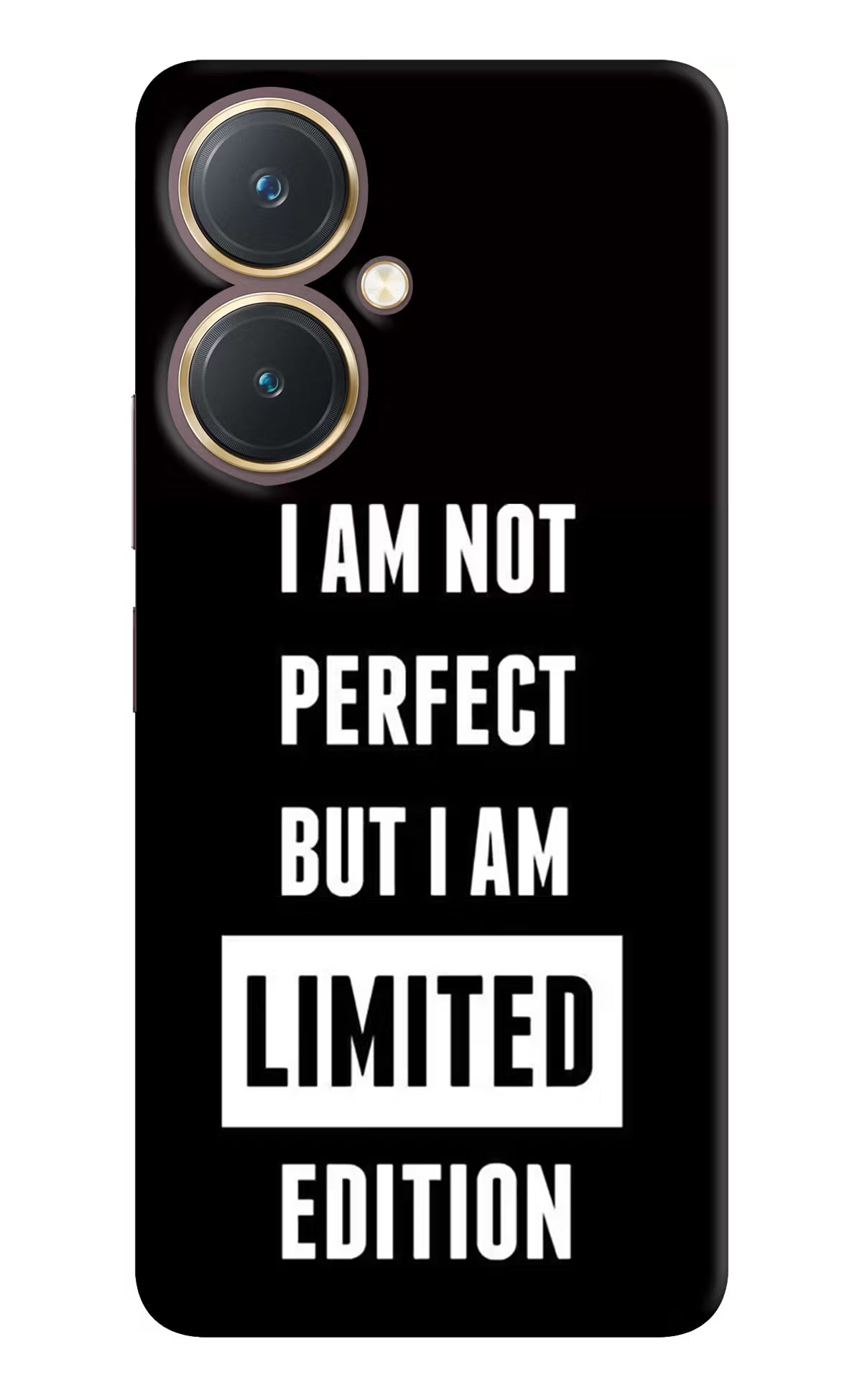 I Am Not Perfect But I Am Limited Edition Vivo Y27 Hard Case Back Cover by Casekaro