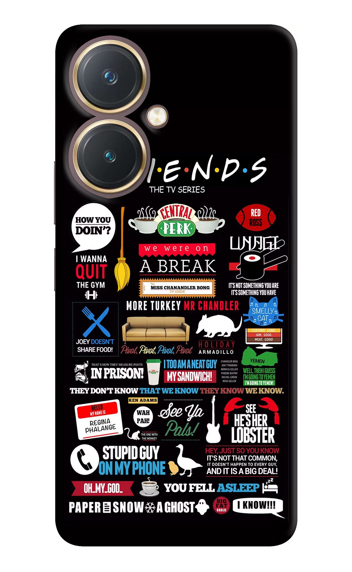 FRIENDS Vivo Y27 Hard Case Back Cover by Casekaro