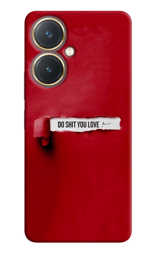 Do Shit You Love Vivo Y27 Hard Case Back Cover by Casekaro
