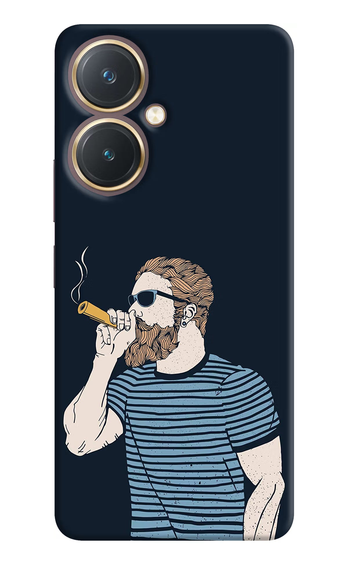 Smoking Vivo Y27 Hard Case Back Cover by Casekaro