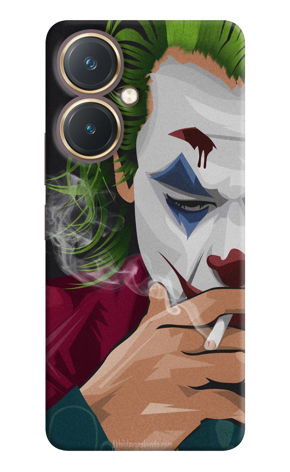 Joker Smoking Vivo Y27 Hard Case Back Cover by Casekaro