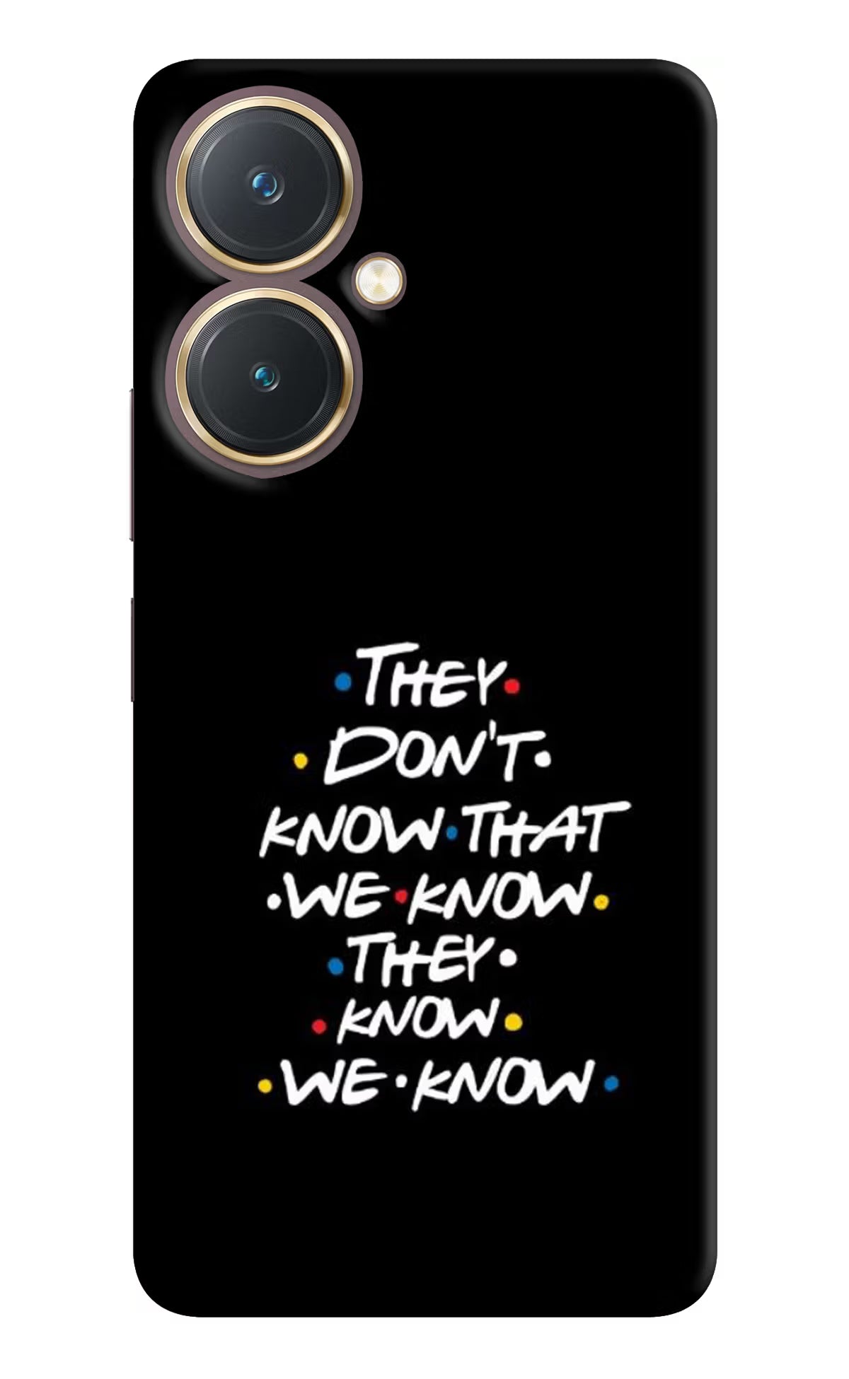 FRIENDS Dialogue Vivo Y27 Hard Case Back Cover by Casekaro