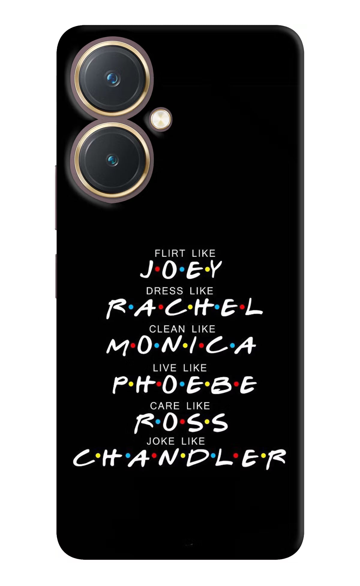 FRIENDS Character Vivo Y27 Hard Case Back Cover by Casekaro