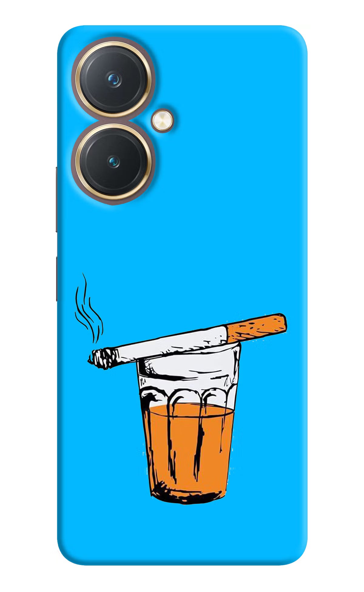 Chai Sutta Vivo Y27 Hard Case Back Cover by Casekaro