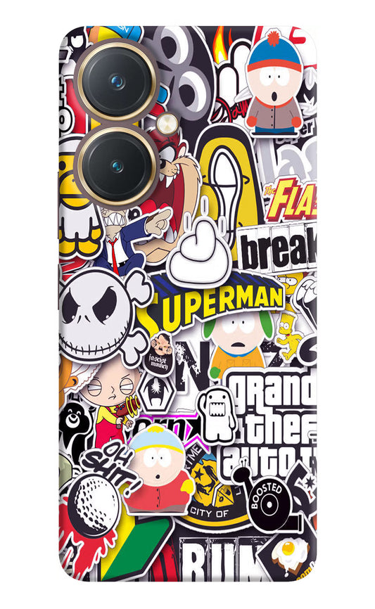 Sticker Bomb Vivo Y27 Hard Case Back Cover by Casekaro