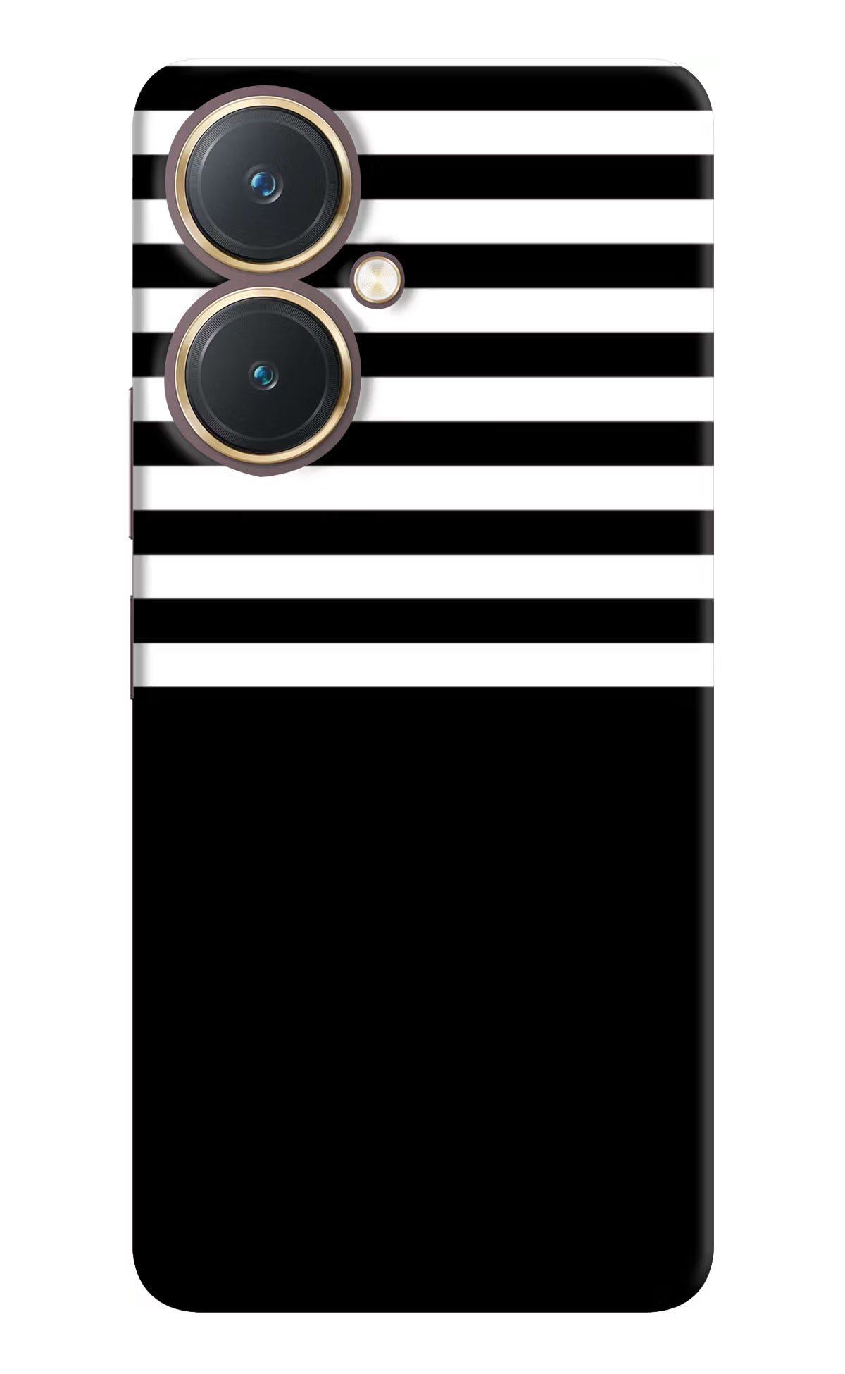 Black and White Print Vivo Y27 Hard Case Back Cover by Casekaro