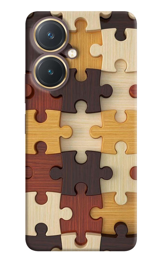 Wooden Puzzle Vivo Y27 Hard Case Back Cover by Casekaro