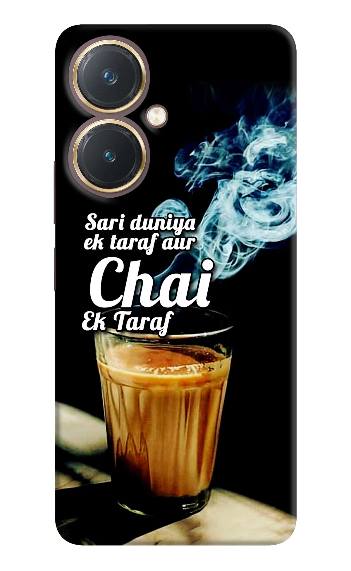 Chai Ek Taraf Quote Vivo Y27 Hard Case Back Cover by Casekaro