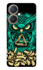 Green Owl Vivo Y27 Hard Case Back Cover by Casekaro