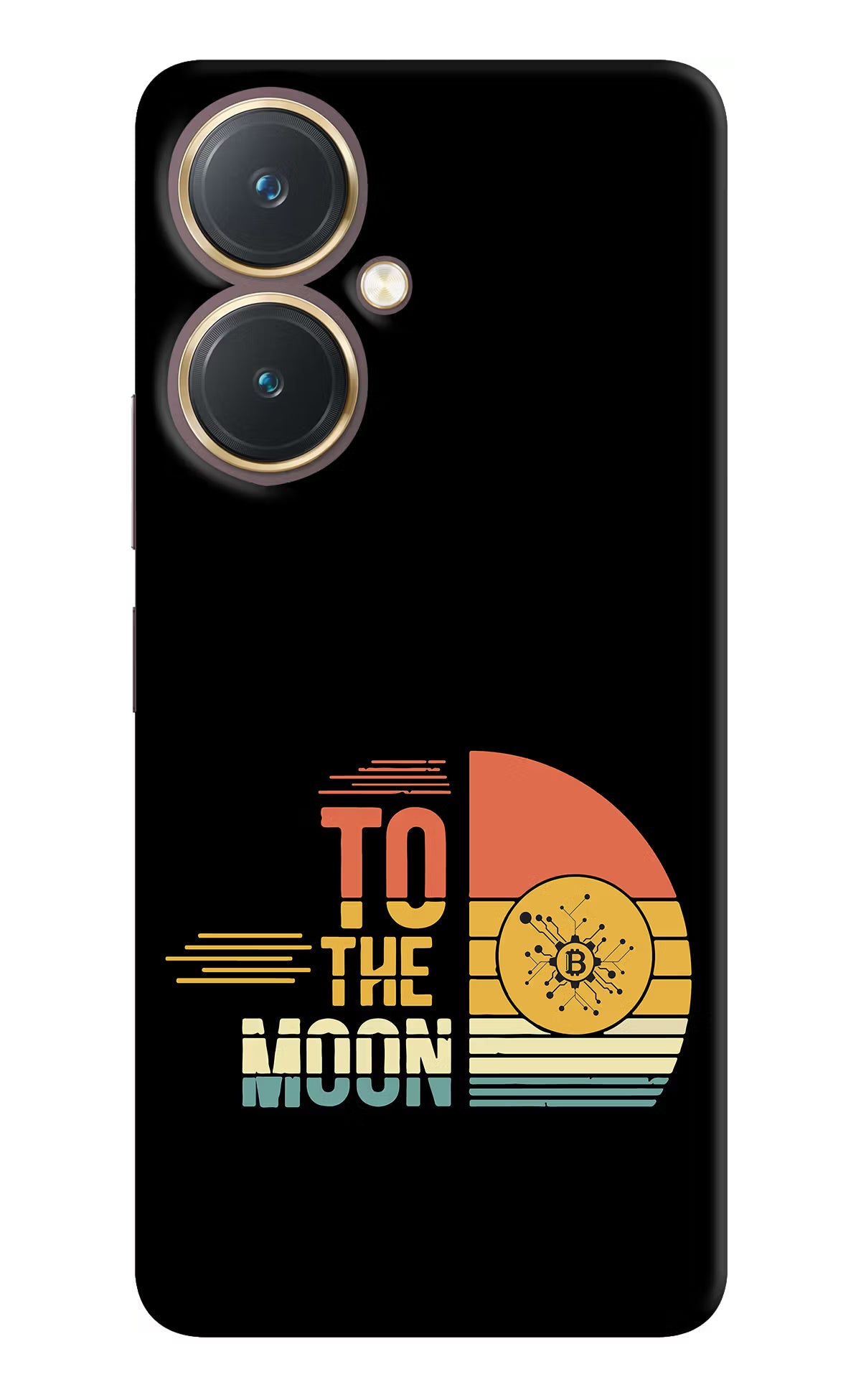 To the Moon Vivo Y27 Hard Case Back Cover by Casekaro