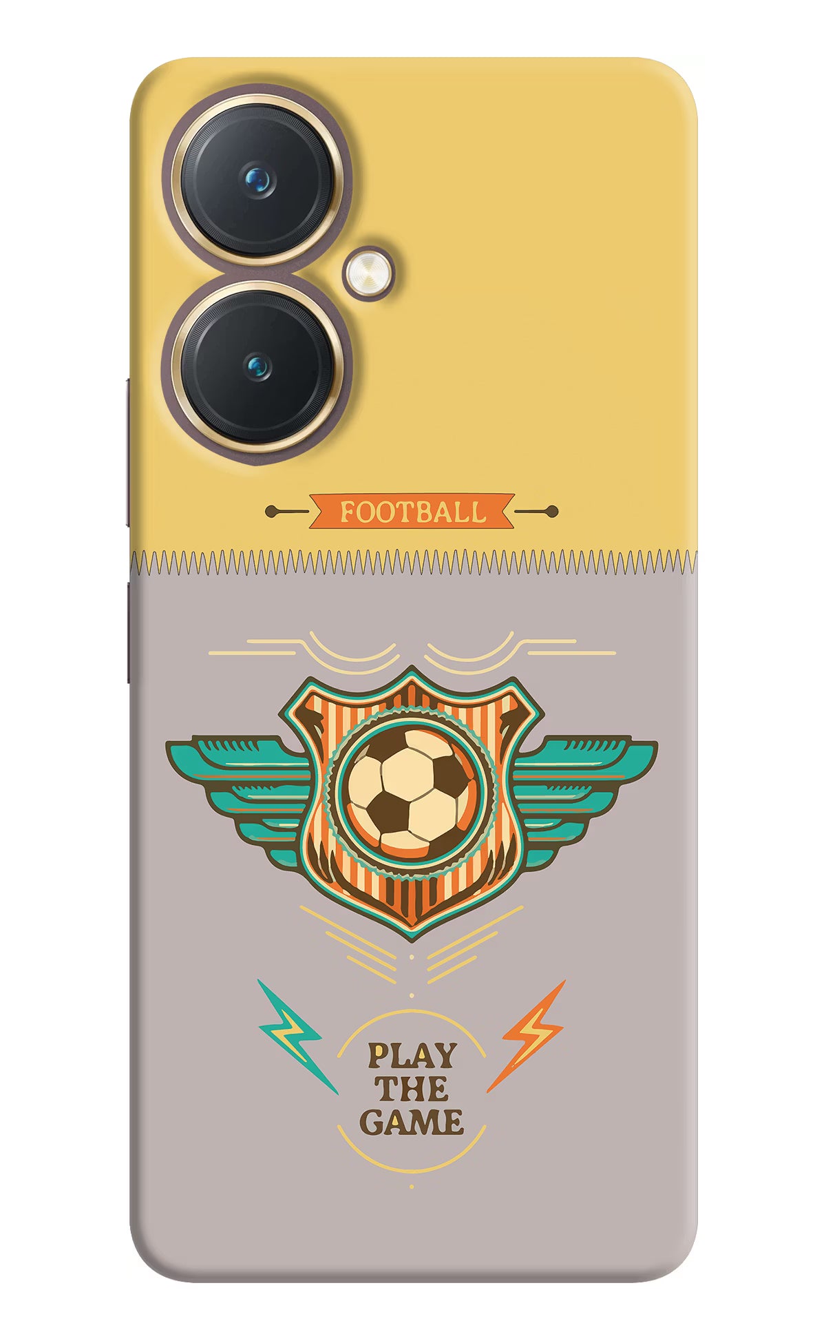 Football Vivo Y27 Hard Case Back Cover by Casekaro