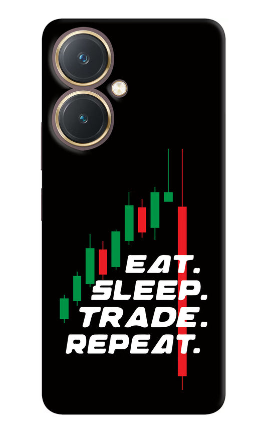 Eat Sleep Trade Repeat Vivo Y27 Hard Case Back Cover by Casekaro