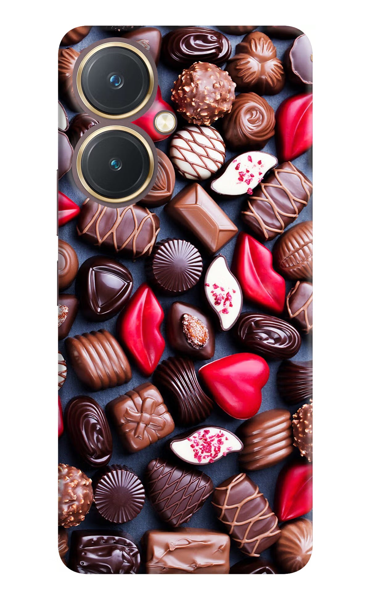 Chocolates Vivo Y27 Hard Case Back Cover by Casekaro