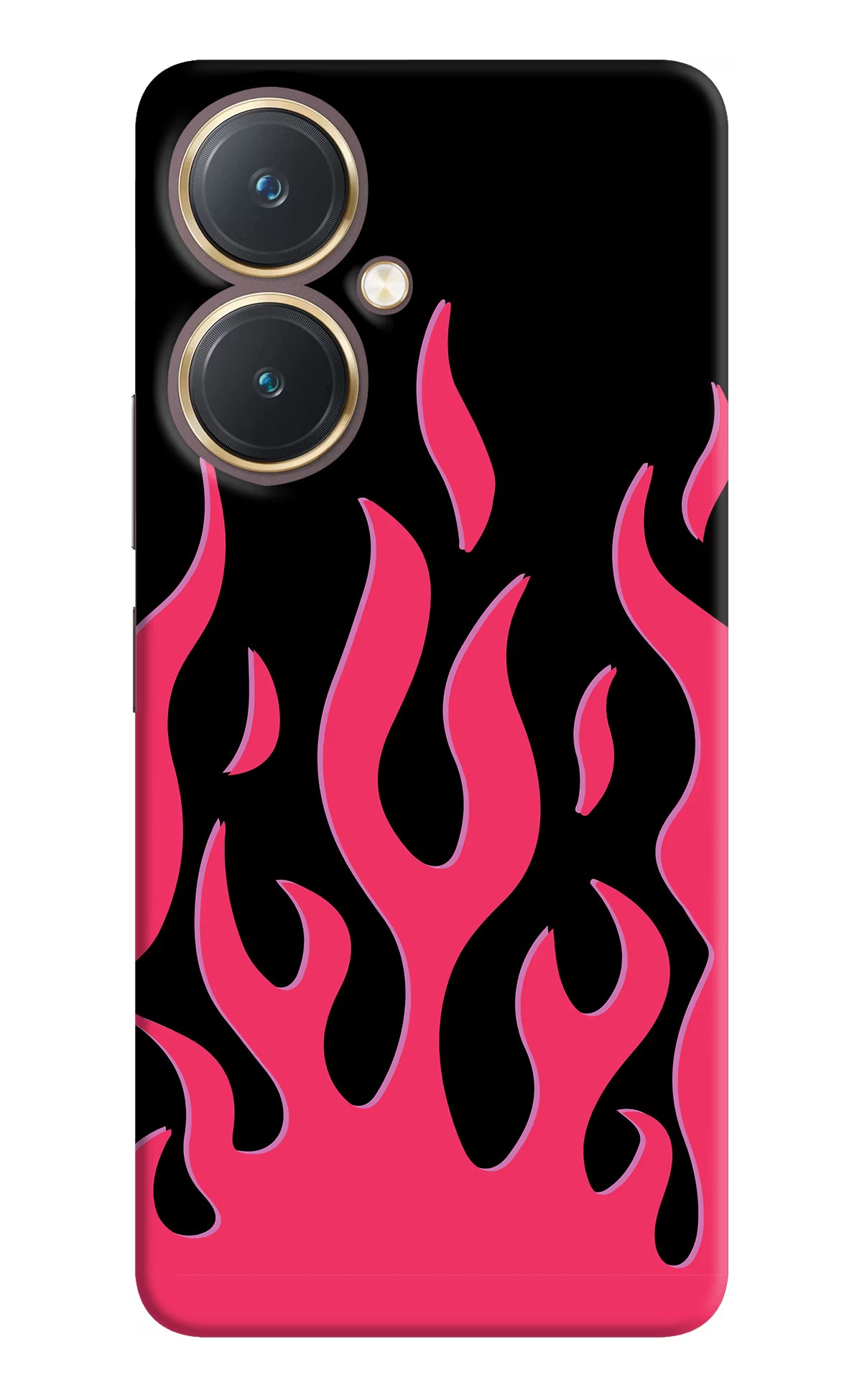 Fire Flames Vivo Y27 Hard Case Back Cover by Casekaro