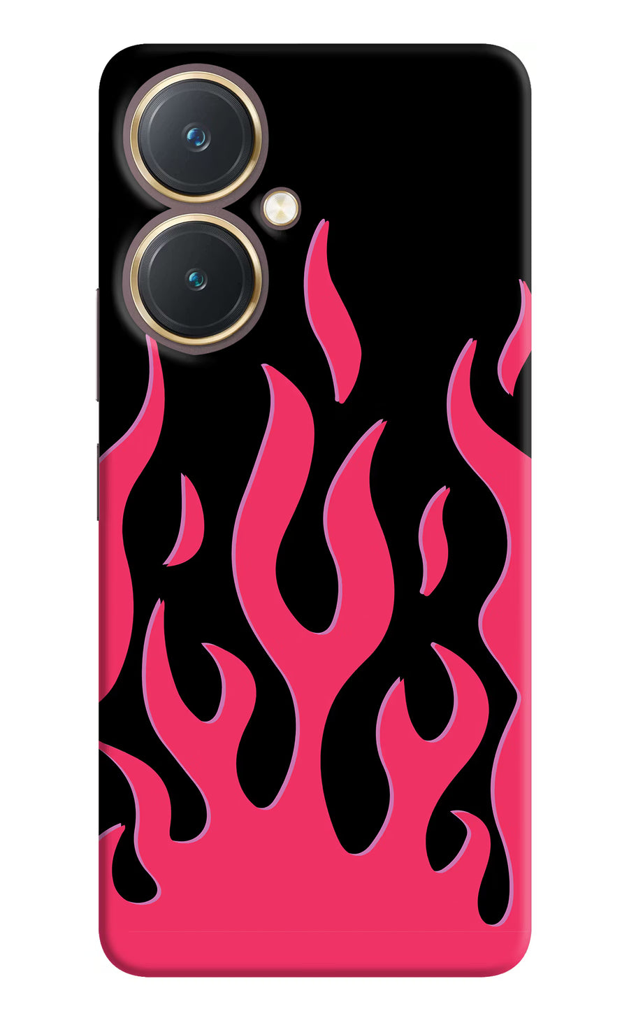Fire Flames Vivo Y27 Back Cover, Hard case