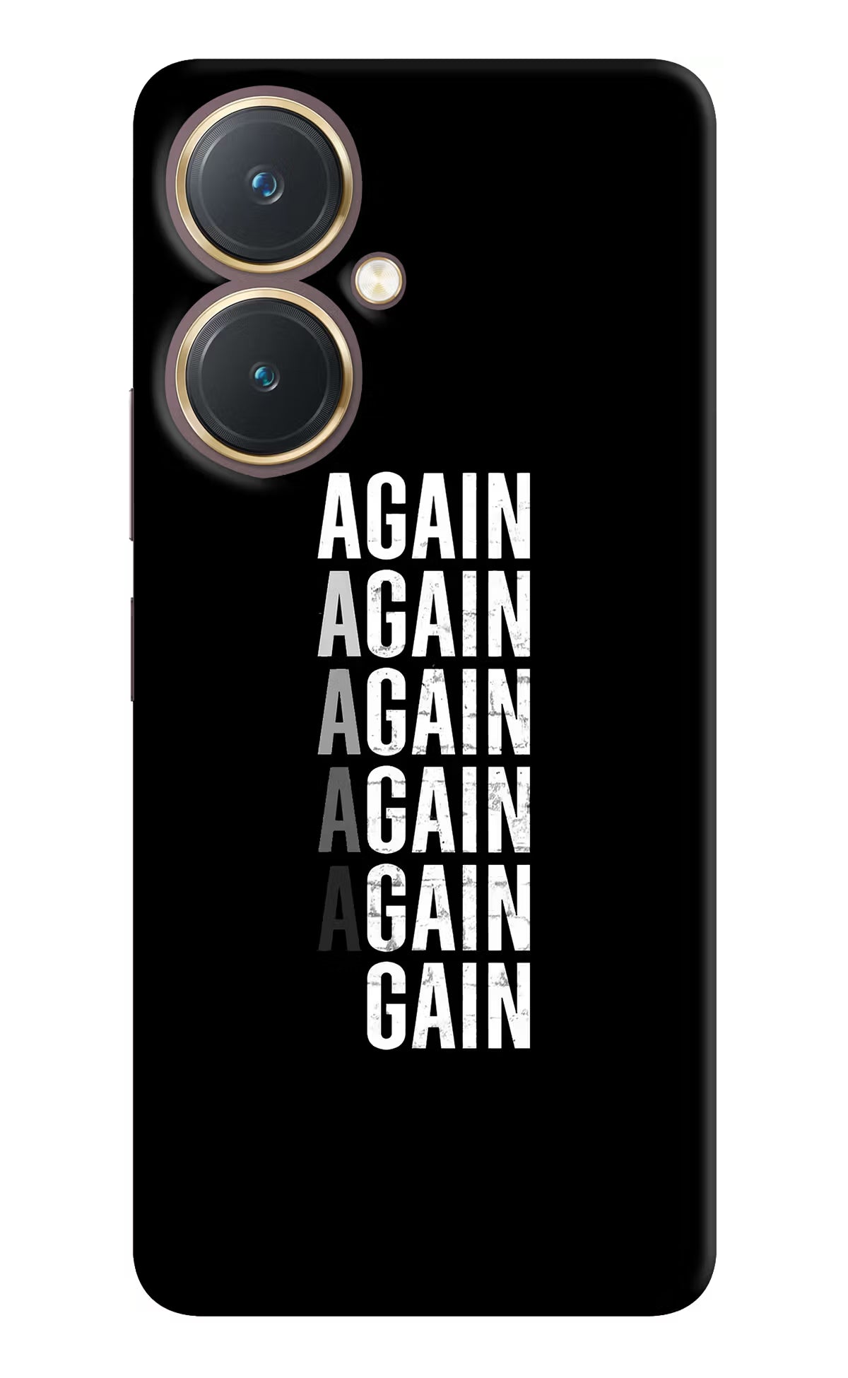 Again Again Gain Vivo Y27 Hard Case Back Cover by Casekaro