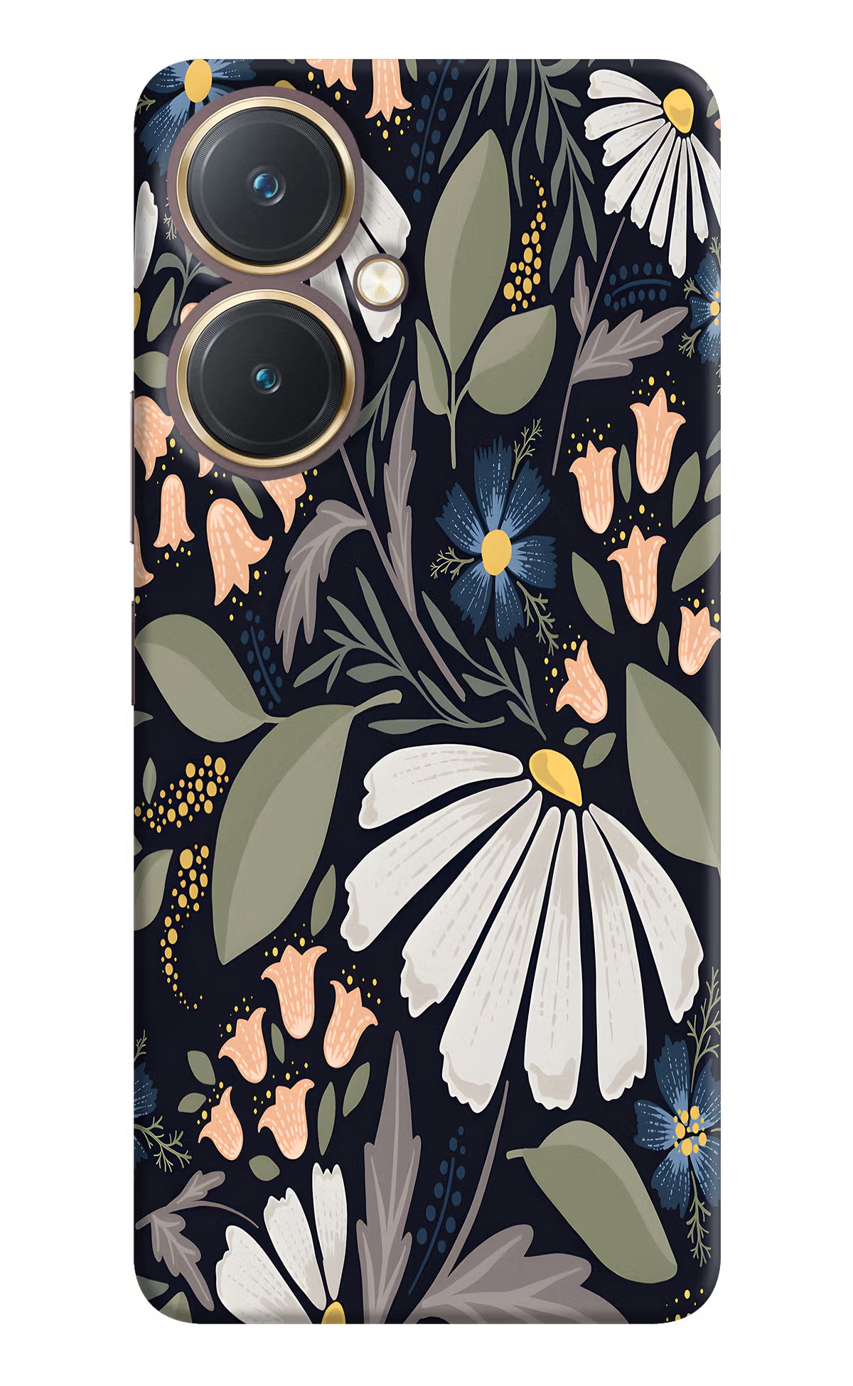 Flowers Art Vivo Y27 Hard Case Back Cover by Casekaro