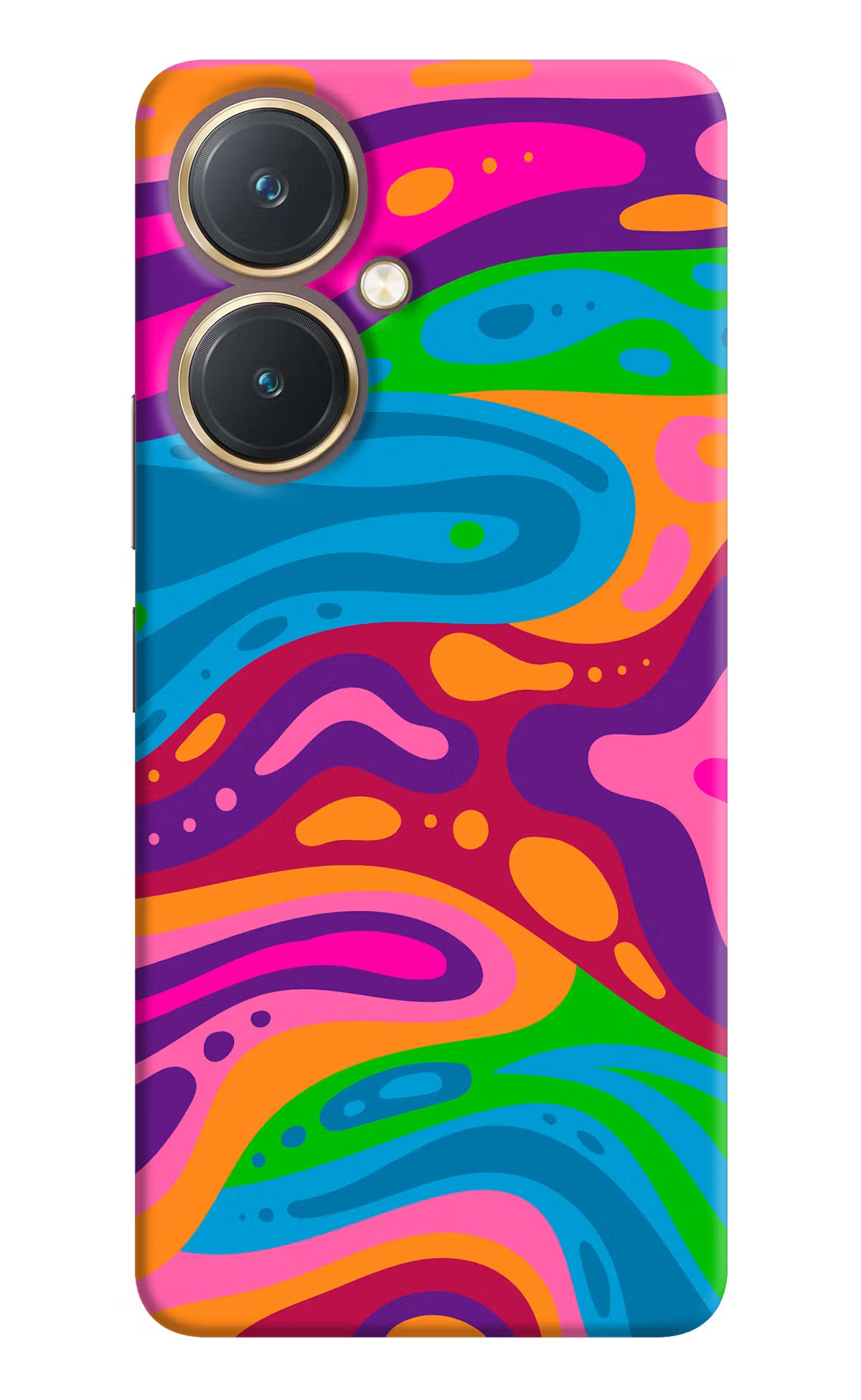 Trippy Pattern Vivo Y27 Hard Case Back Cover by Casekaro