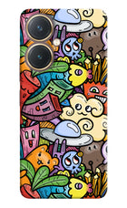 Veggie Doodle Vivo Y27 Hard Case Back Cover by Casekaro