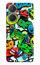 Game Doodle Vivo Y27 Hard Case Back Cover by Casekaro
