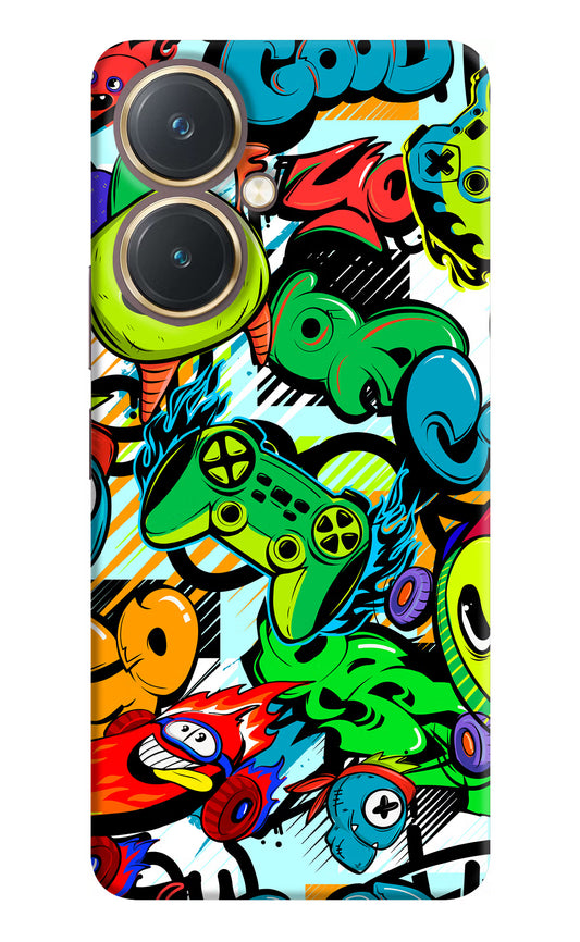 Game Doodle Vivo Y27 Hard Case Back Cover by Casekaro