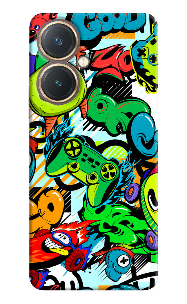 Game Doodle Vivo Y27 Hard Case Back Cover by Casekaro