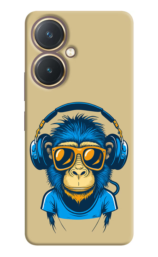 Monkey Headphone Vivo Y27 Hard Case Back Cover by Casekaro