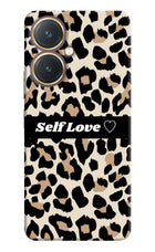 Leopard Print Self Love Vivo Y27 Hard Case Back Cover by Casekaro