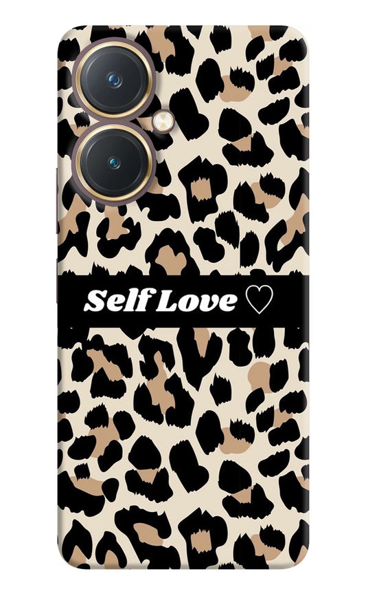 Leopard Print Self Love Vivo Y27 Hard Case Back Cover by Casekaro
