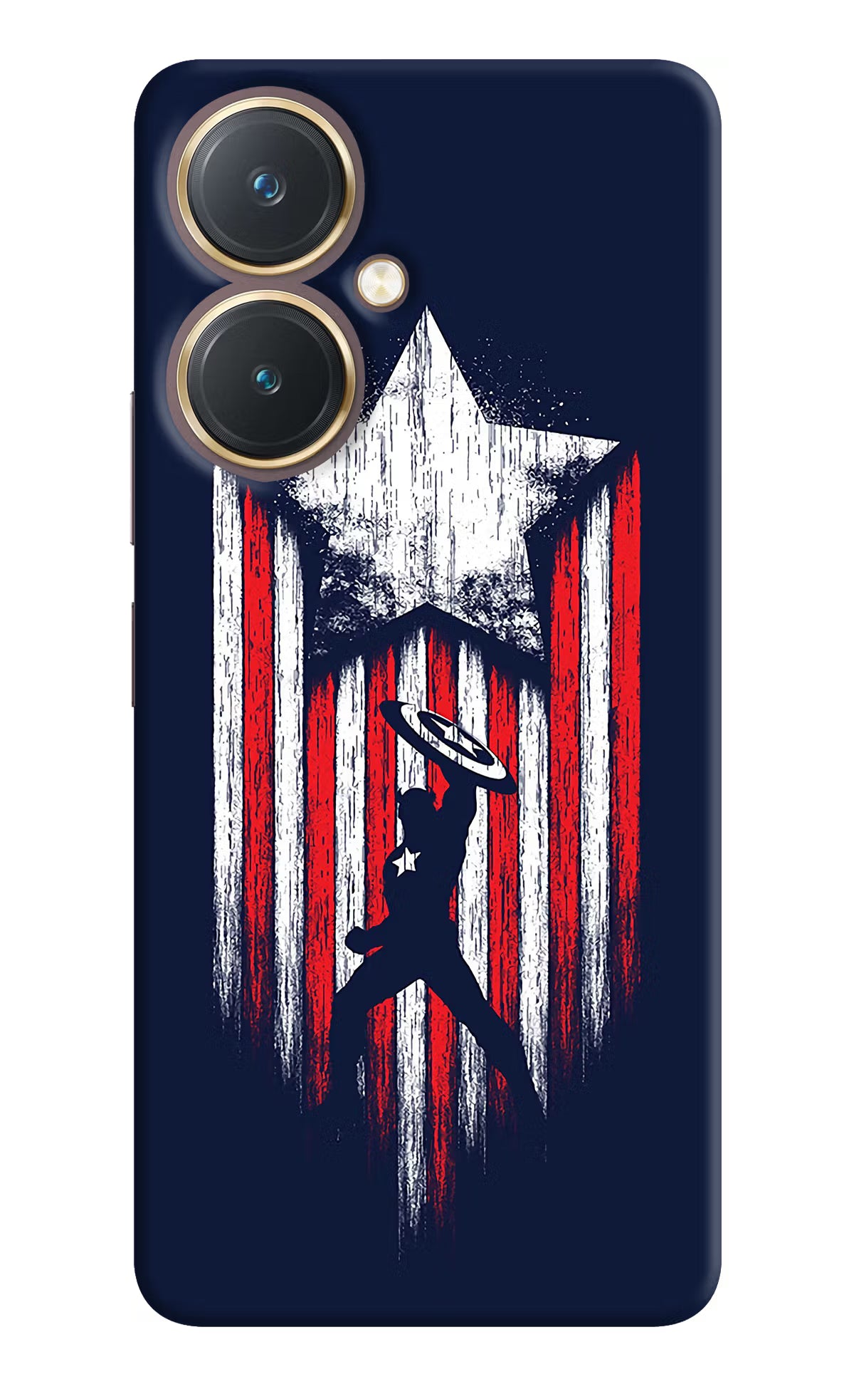 Captain America Marvel Art Vivo Y27 Hard Case Back Cover by Casekaro