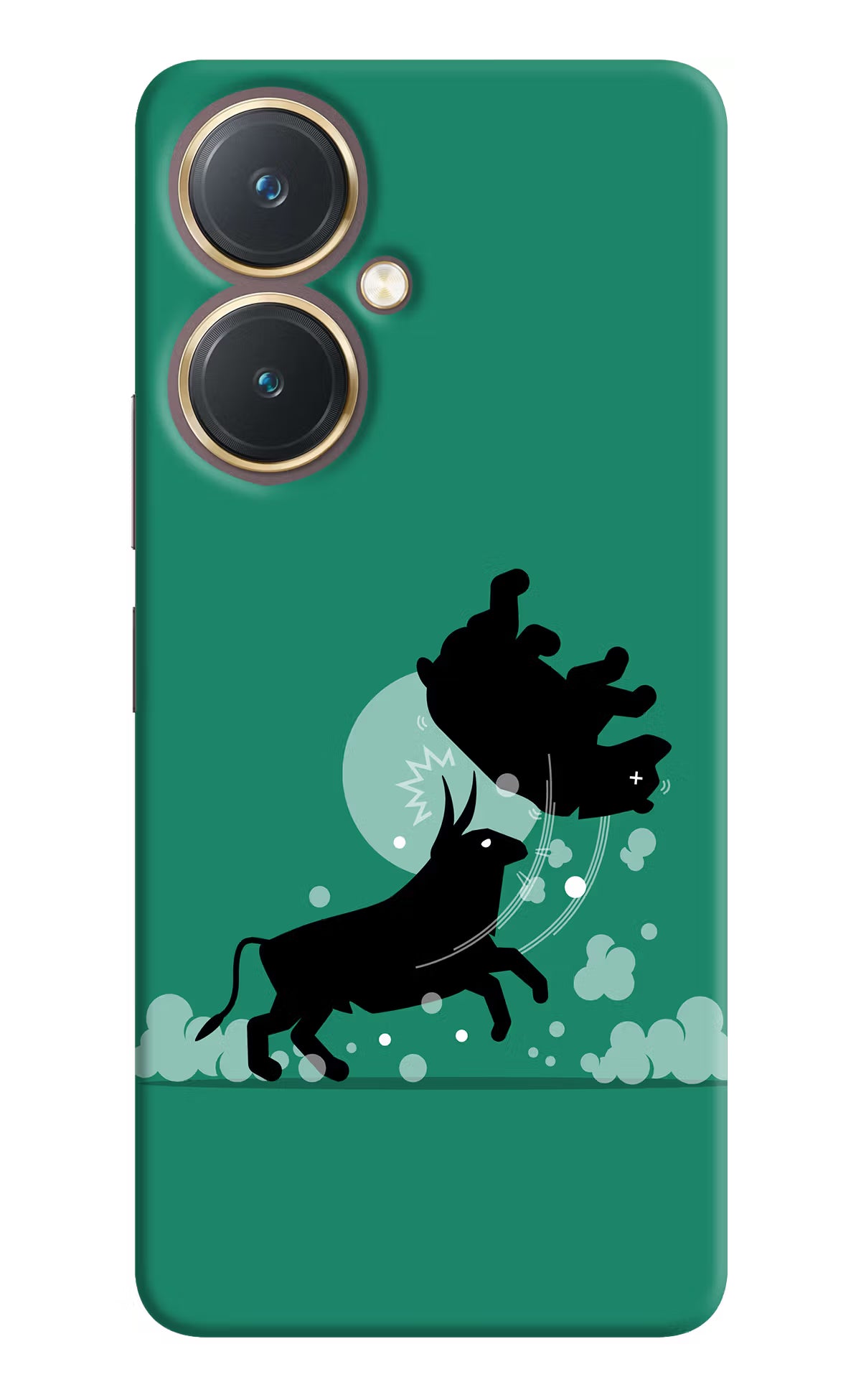 Bull Conqueror Vivo Y27 Hard Case Back Cover by Casekaro