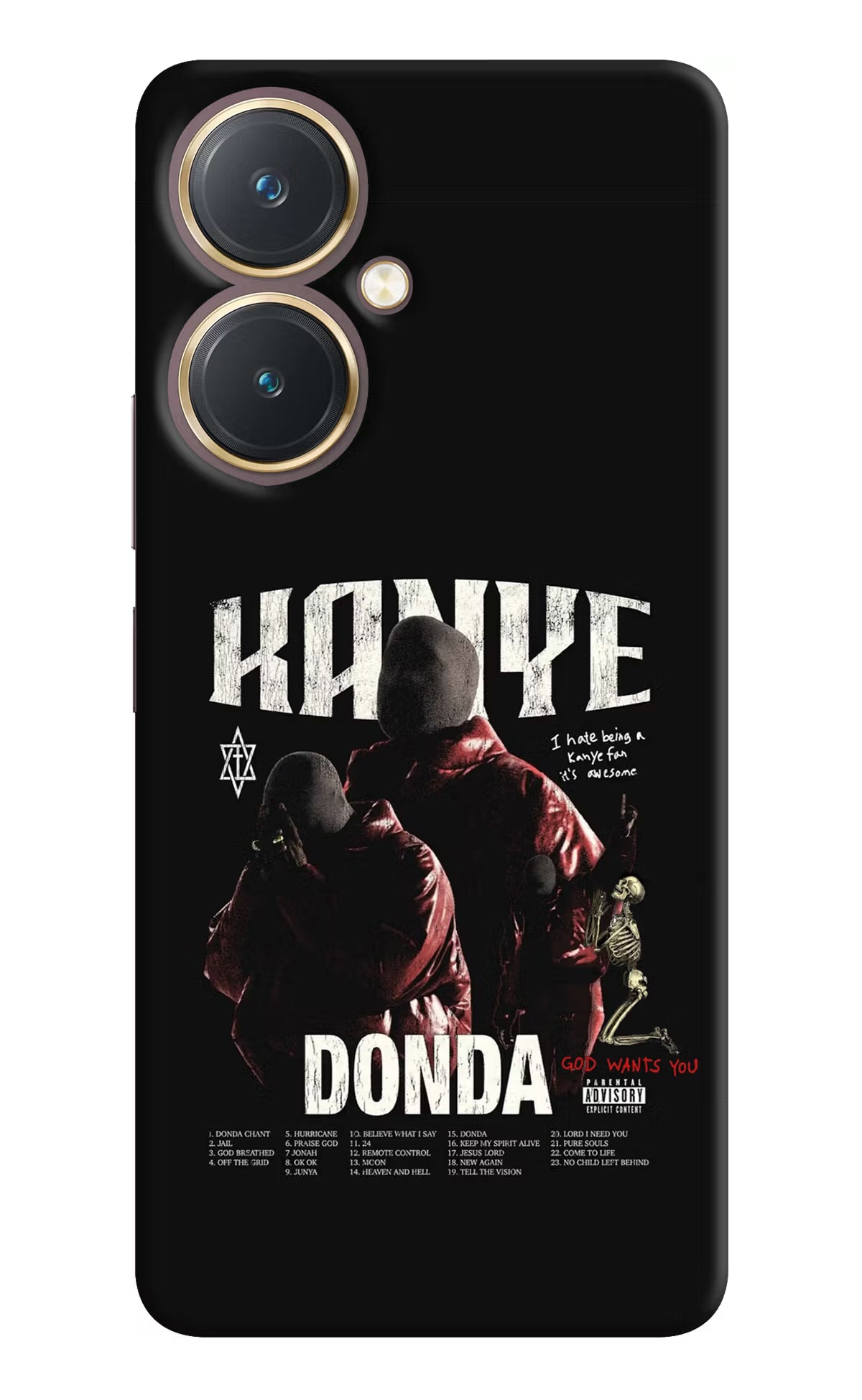 Donda Kanye West Vivo Y27 Hard Case Back Cover by Casekaro