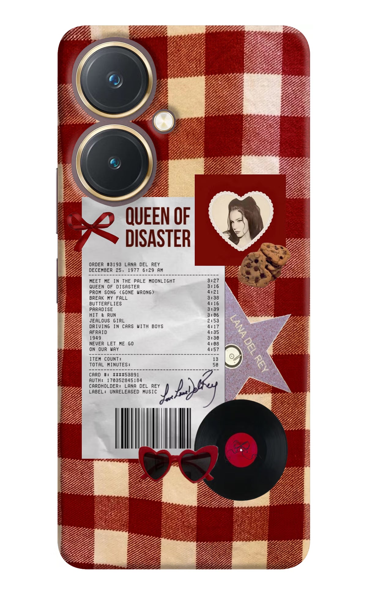 Queen of Disaster Vivo Y27 Hard Case Back Cover by Casekaro