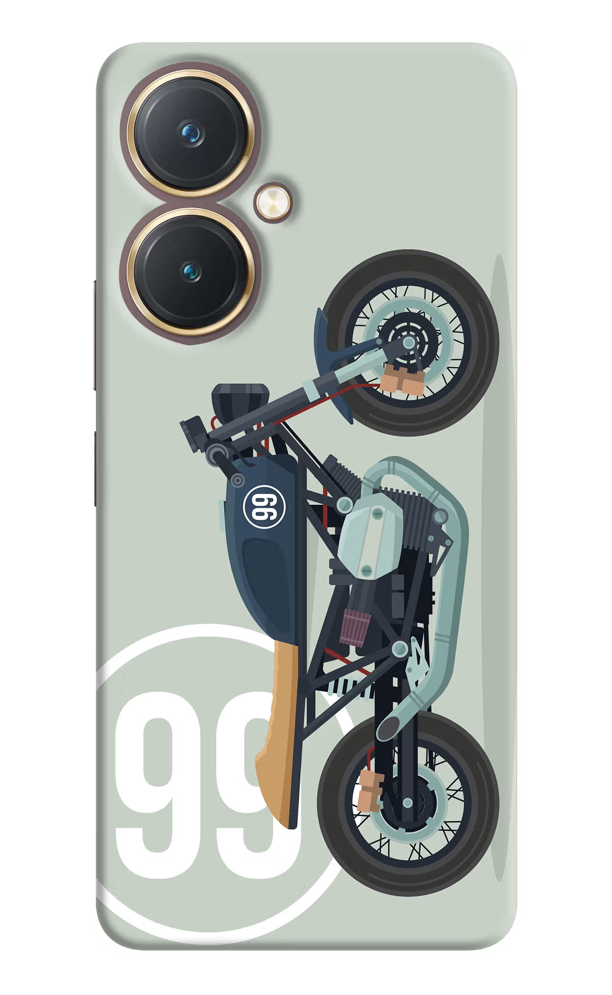 Classic Cafe Racer 99 Vivo Y27 Hard Case Back Cover by Casekaro