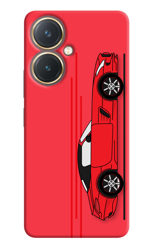 Red Velocity Vivo Y27 Hard Case Back Cover by Casekaro