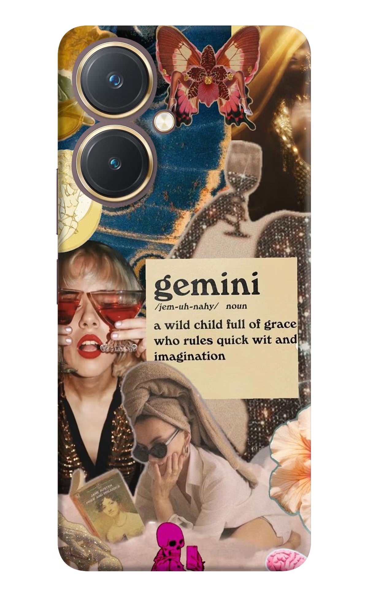 Gemini Zodiac Vivo Y27 Hard Case Back Cover by Casekaro