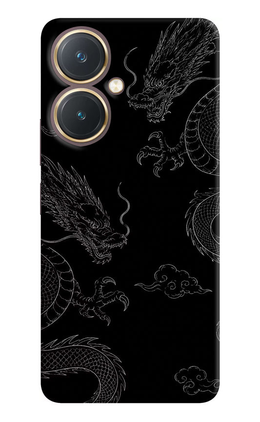 Twin Dragons Vivo Y27 Hard Case Back Cover by Casekaro