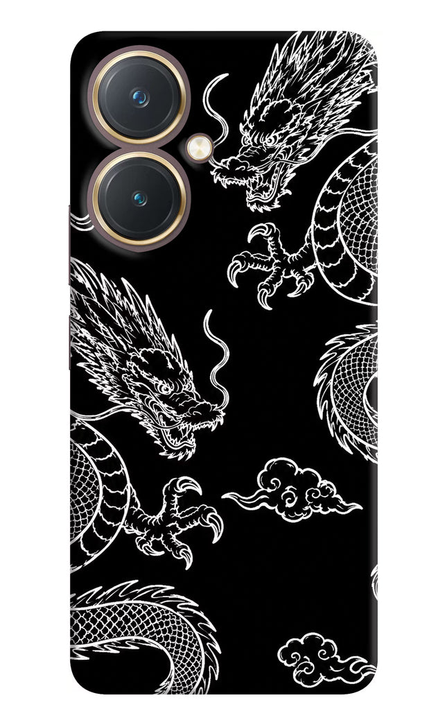 Twin Dragons Vivo Y27 Hard Case Back Cover by Casekaro