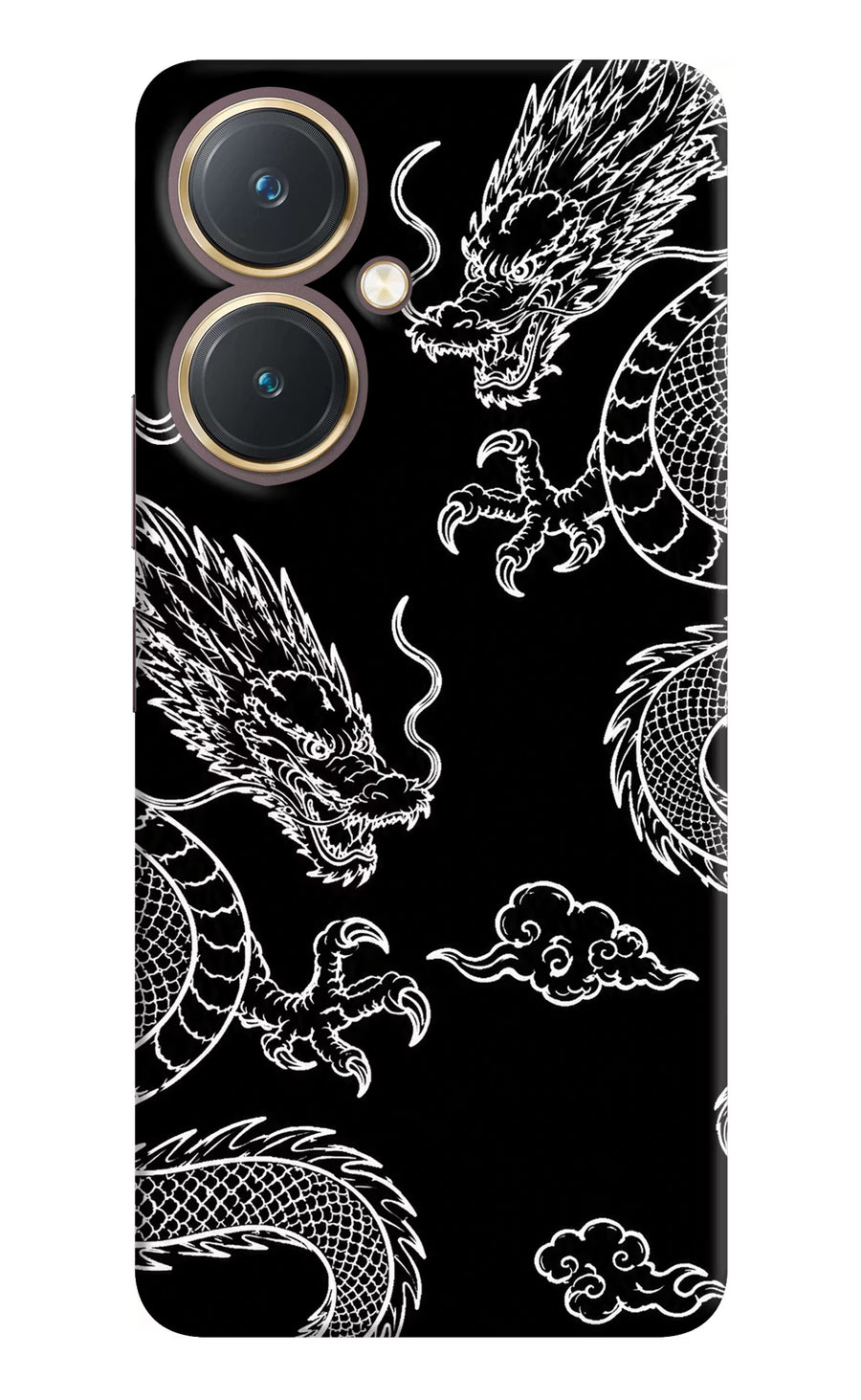 Twin Dragons Vivo Y27 Back Cover, Hard case