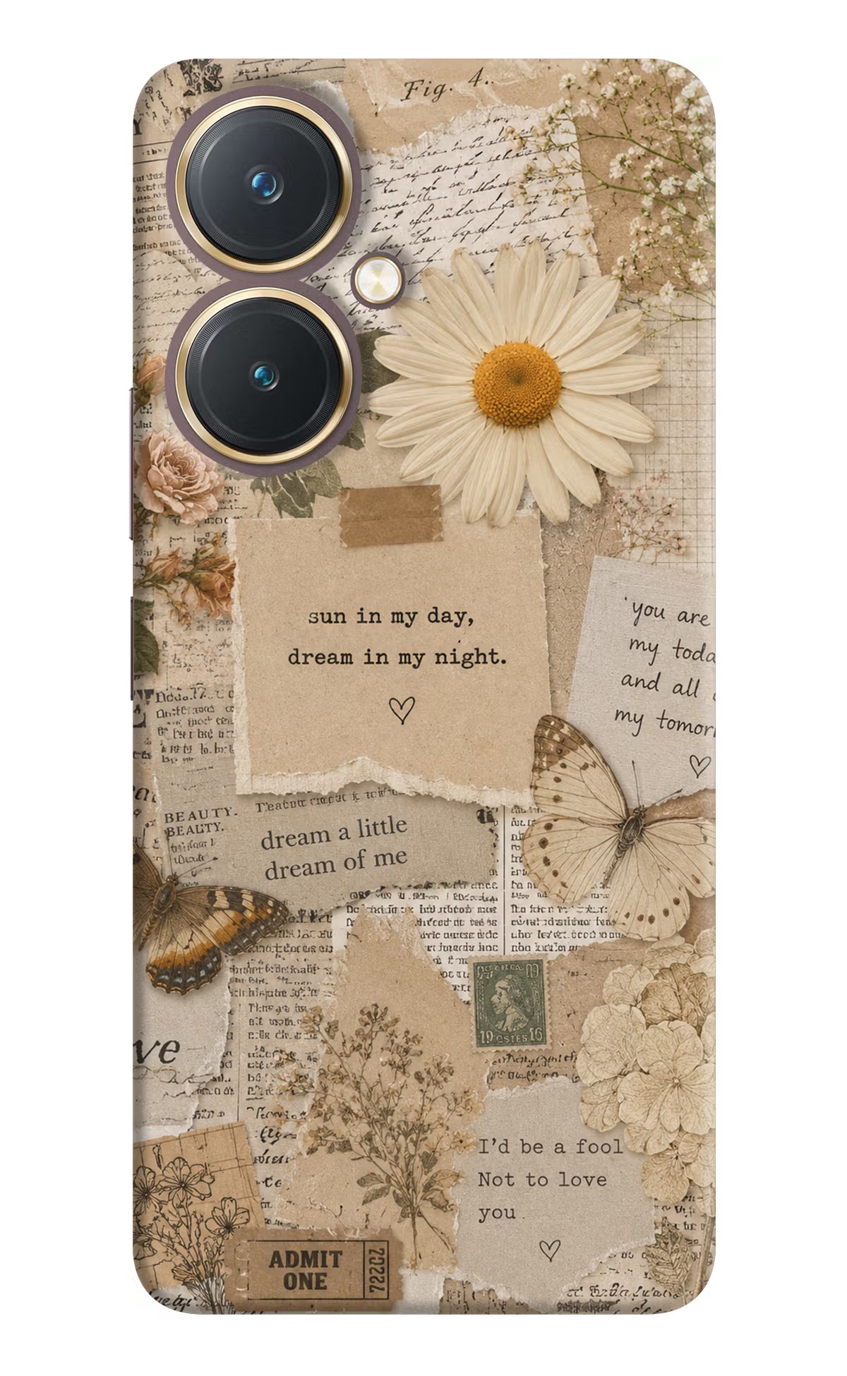 Vintage case Vivo Y27 Back Cover
