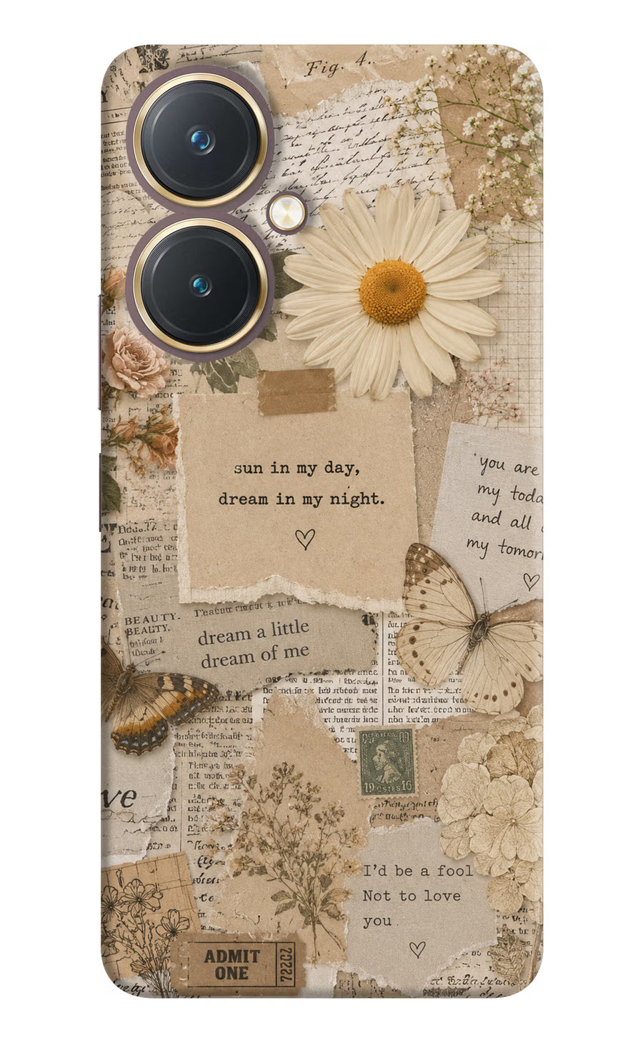 Vintage case Vivo Y27 Back Cover, Hard case