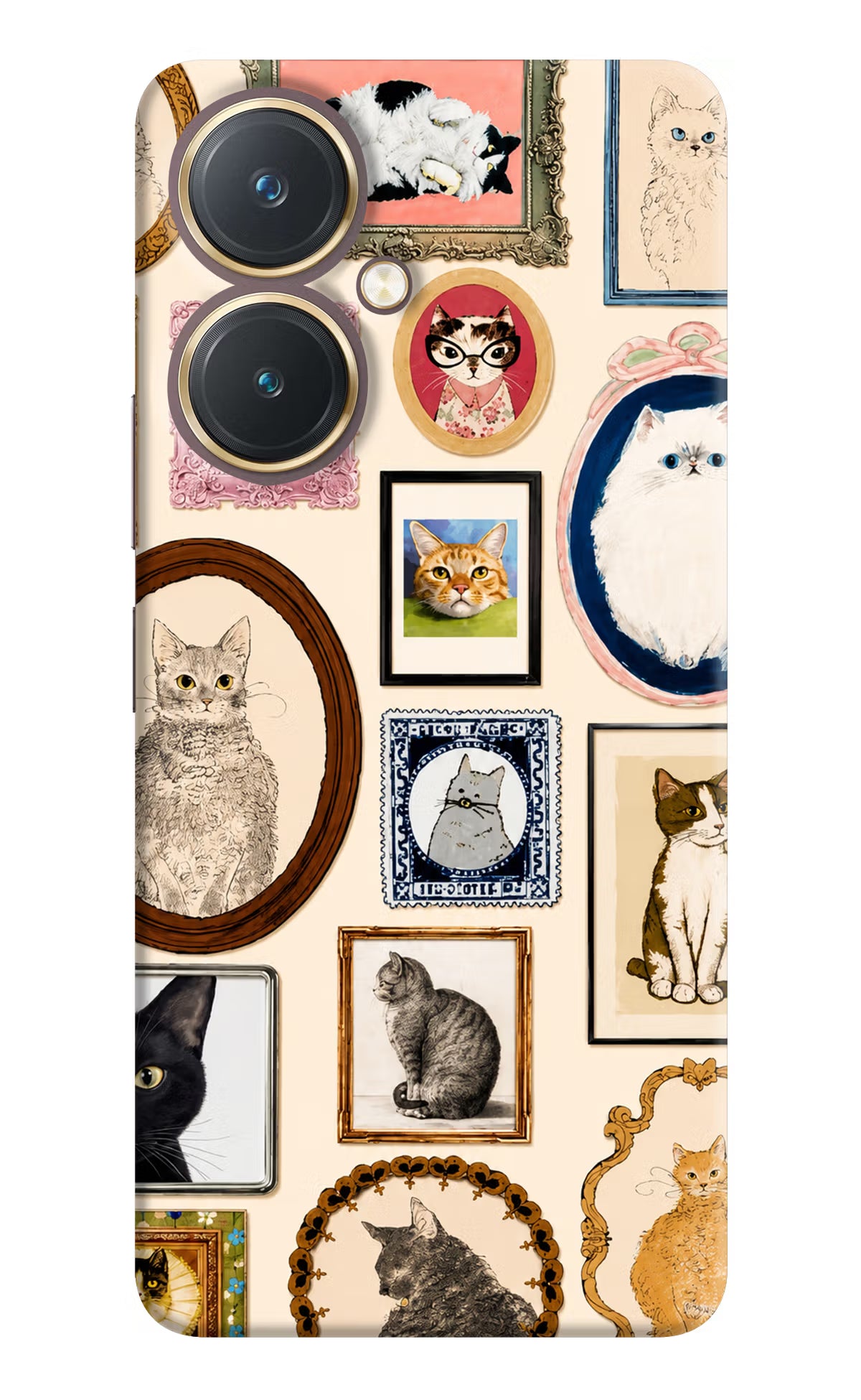 Mirror Cats Vivo Y27 Back Cover