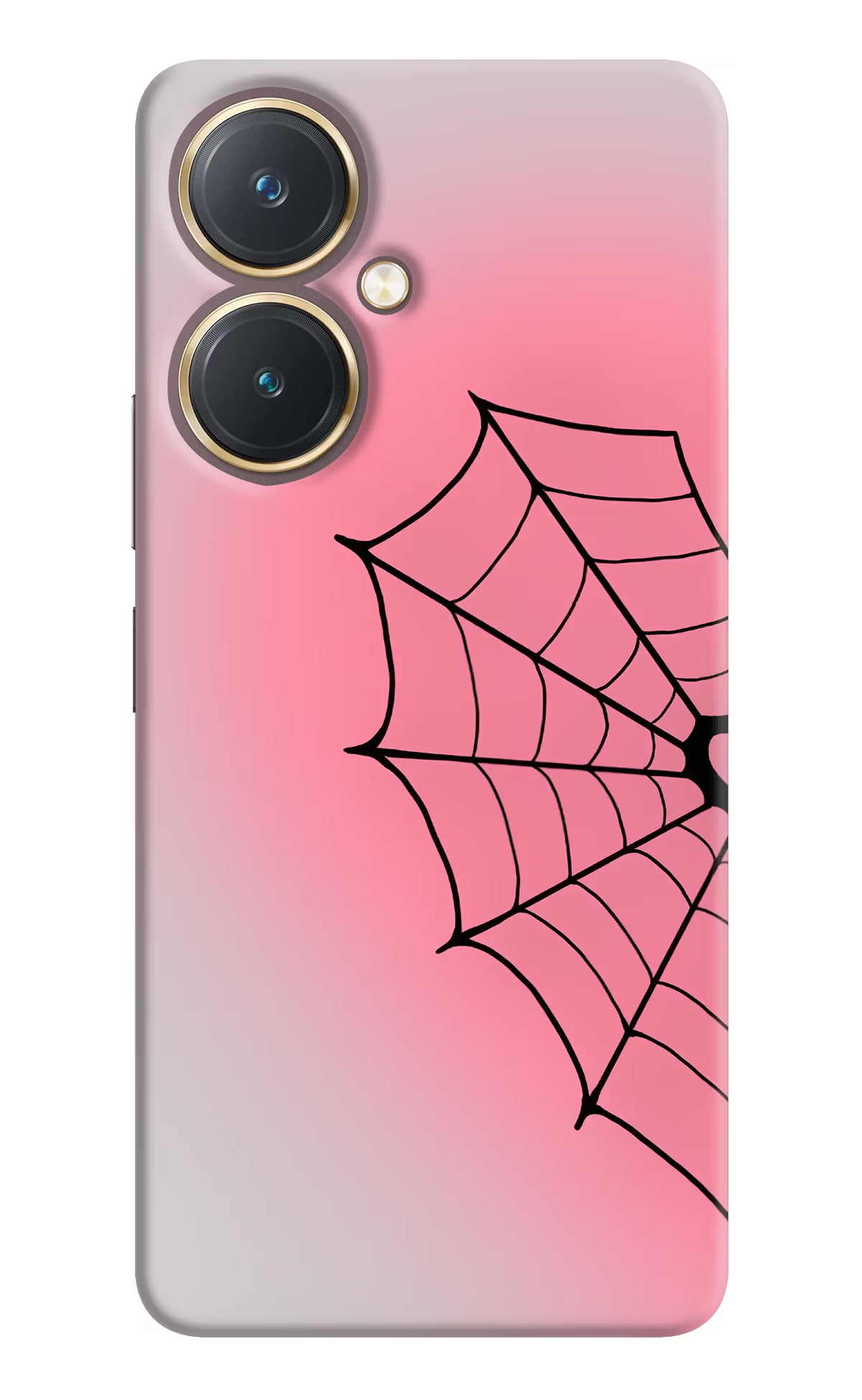 Pink Web Vivo Y27 Back Cover