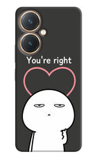 You're Right Vivo Y27 Hard Case Back Cover by Casekaro